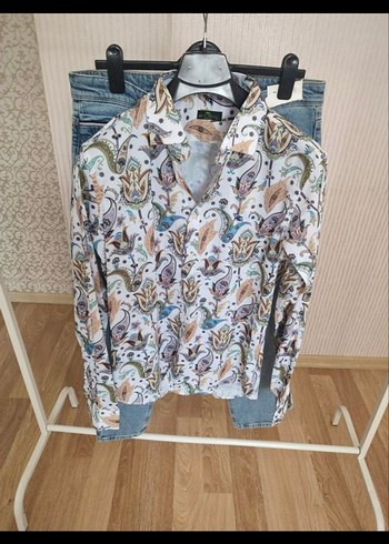 Bohem Çok Renkli Desenli Uzun Kollu Gömlek - Görsel 3