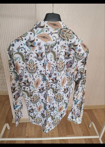 Bohem Çok Renkli Desenli Uzun Kollu Gömlek - Görsel 2