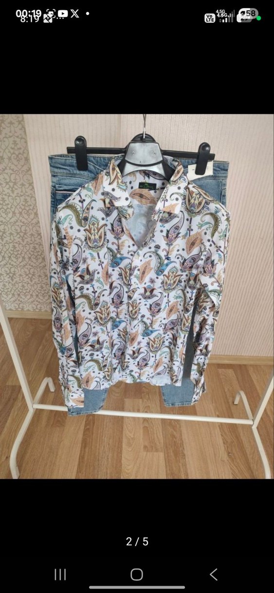 Bohem Çok Renkli Desenli Uzun Kollu Gömlek - Görsel 3