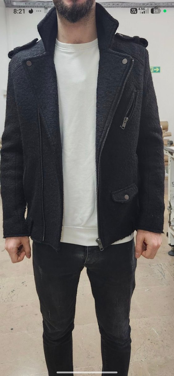 Siyah Fermuarl h&m marka s beden - Görsel 3