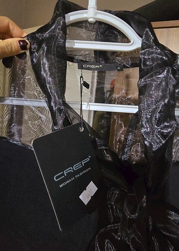 Siyah Gotik Drapeli Uzun Kollu Bluz - Görsel 6