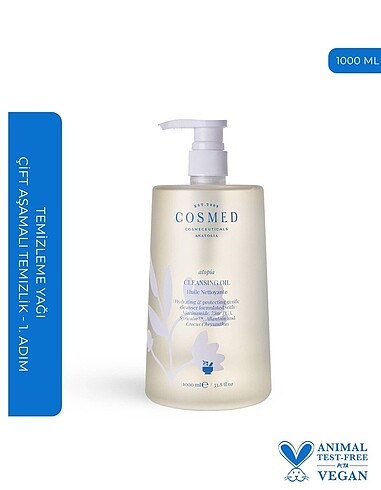 Cosmed COSMED YÜZ TEMİZLEME YAĞI | 1000 ml