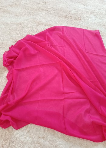 Drapeli Pembe Kadın Şal