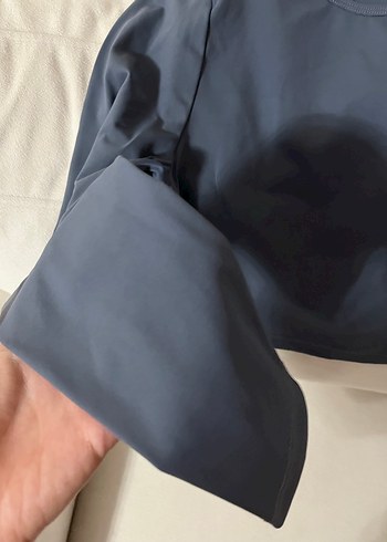 Mavi Uzun Kollu sporcu bluzu - Görsel 3