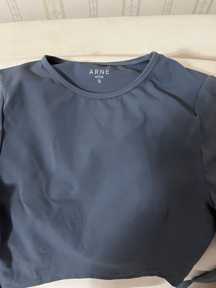 Mavi Uzun Kollu sporcu bluzu - Görsel 2