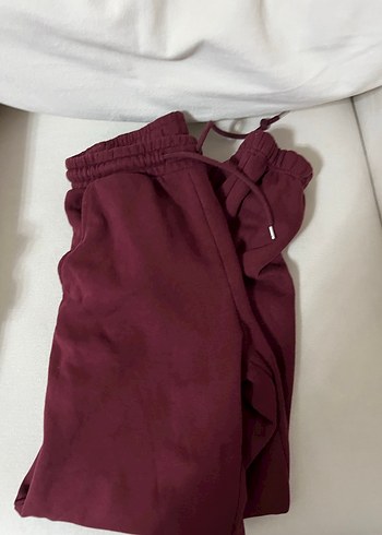 Kadın Bordo Salaş Sweatpant - Görsel 2