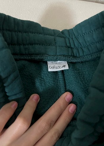 Kadın Yeşil  Rahat Eşofman Altı - Görsel 2