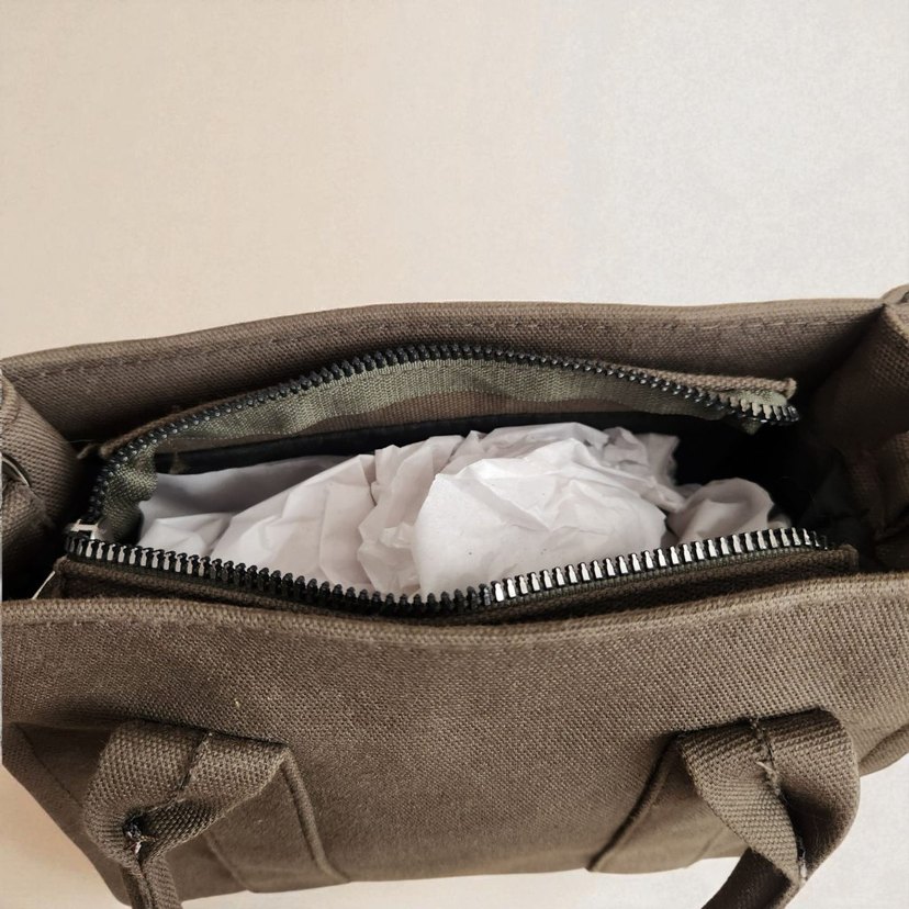 Kahverengi Fermuarlı Kadın Omuz Çantası - Görsel 3