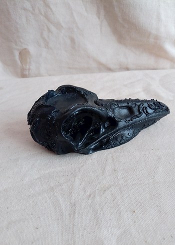 Koyu Siyah Kuzgun Gotik Mumluk - Görsel 4