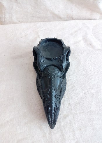 Koyu Siyah Kuzgun Gotik Mumluk - Görsel 3