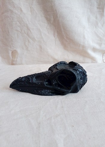 Koyu Siyah Kuzgun Gotik Mumluk - Görsel 2