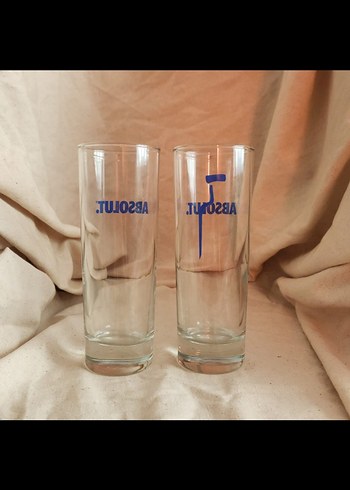 Mavi Baskılı Uzun İnce Bardak Seti - Görsel 2