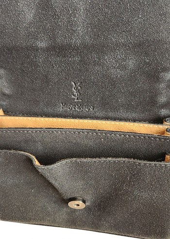 Siyah Zincir Detaylı Süet Kadın Çanta - Görsel 5