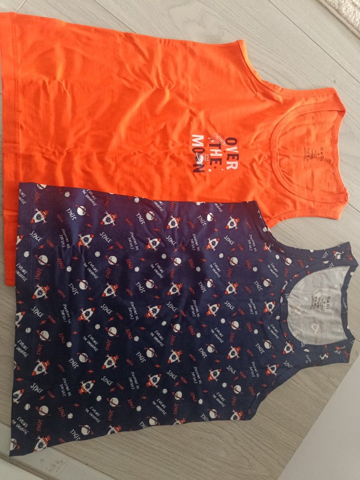 Çocuk Renkli Baskılı Kolsuz Atlet 9/10 yaş - Görsel 3