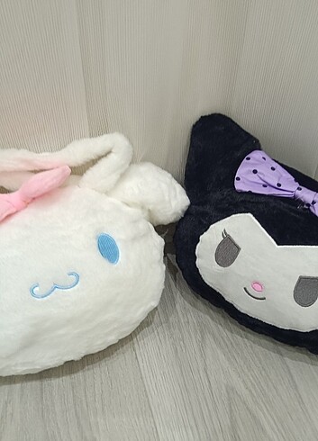  Beden beyaz Renk Sanrio kuromi Kawai peluş çanta