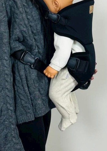 Siyah Bebek Kanguru Taşıyıcı - Görsel 2