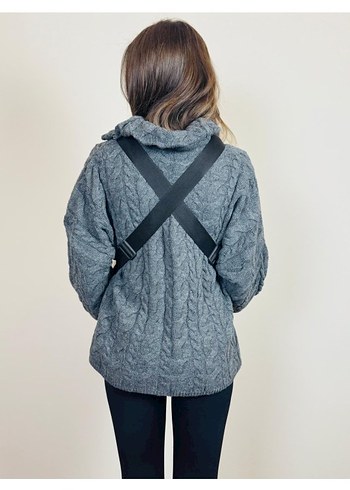 Siyah Bebek Kanguru Taşıyıcı - Görsel 4