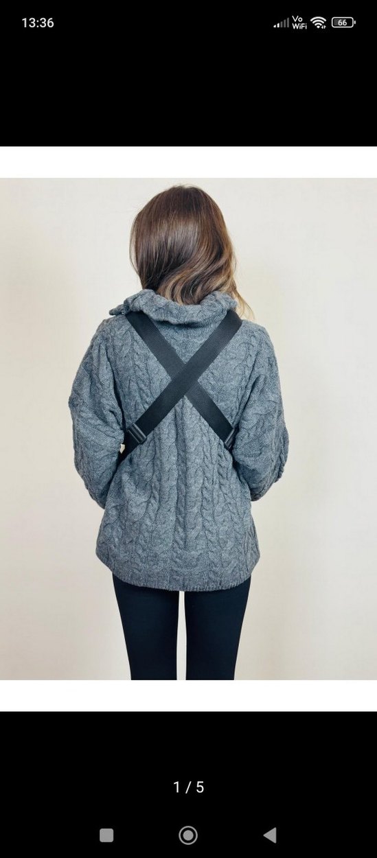 Siyah Bebek Kanguru Taşıyıcı - Görsel 4