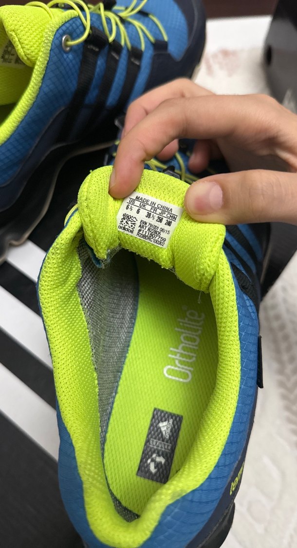 Renkli Mavi Erkek Spor Ayakkabı Bağcığı - Görsel 2