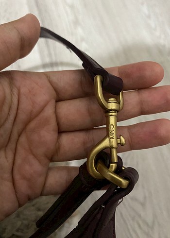 Beden Bordo Deri Kadın Çanta Fermuarlı
