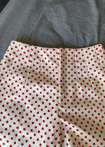 Diğer Kırmızı Puantiyeli Mini Şort
