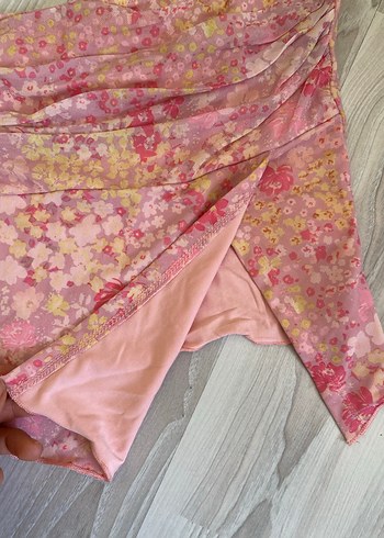 Pembe Dantel Detaylı Straplez Büstiyer - Görsel 4