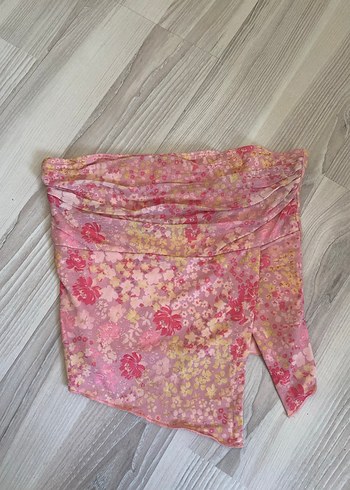 Pembe Dantel Detaylı Straplez Büstiyer - Görsel 3