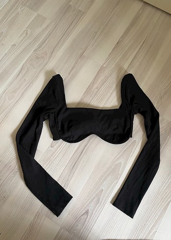 Kadın Mavi Bağlama Desenli Denim Mini Şort - Görsel 3