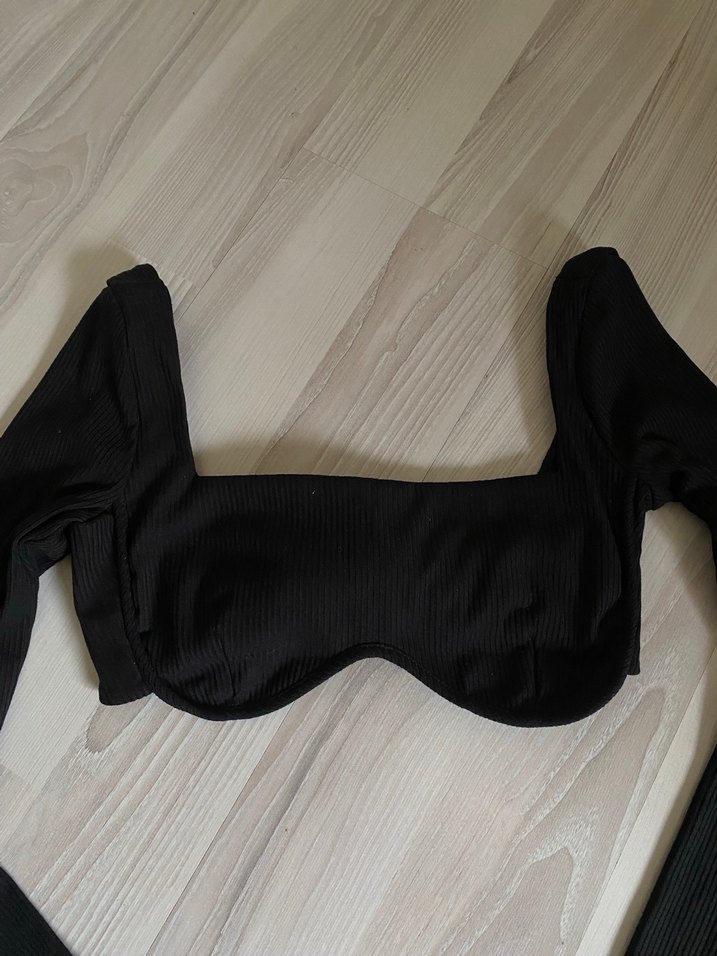 Kadın Mavi Bağlama Desenli Denim Mini Şort - Görsel 4