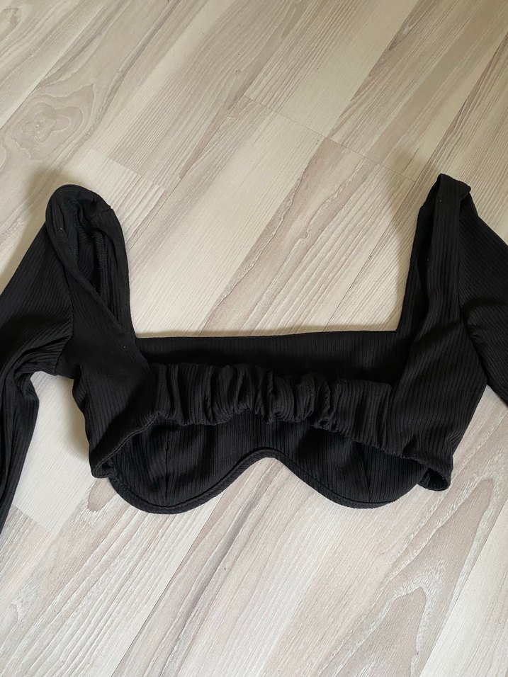 Kadın Mavi Bağlama Desenli Denim Mini Şort - Görsel 5