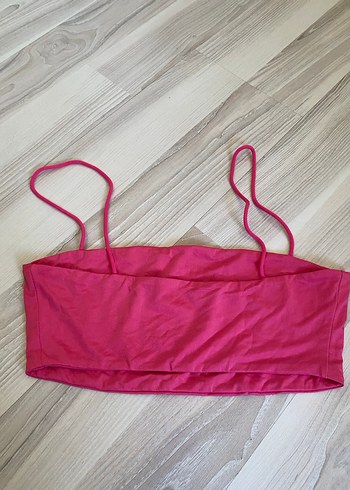 Pembe İnce Askılı Midi Sporcu Sütyeni - Görsel 2