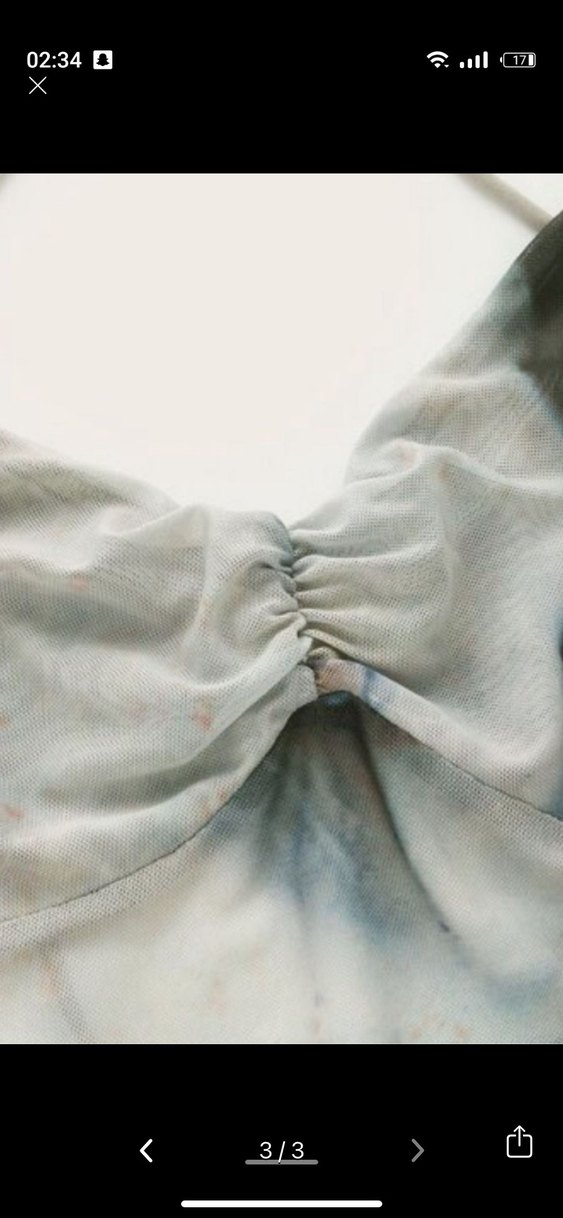 Gri Bağlamalı Halter Yaka Mini Bustiyer - Görsel 3