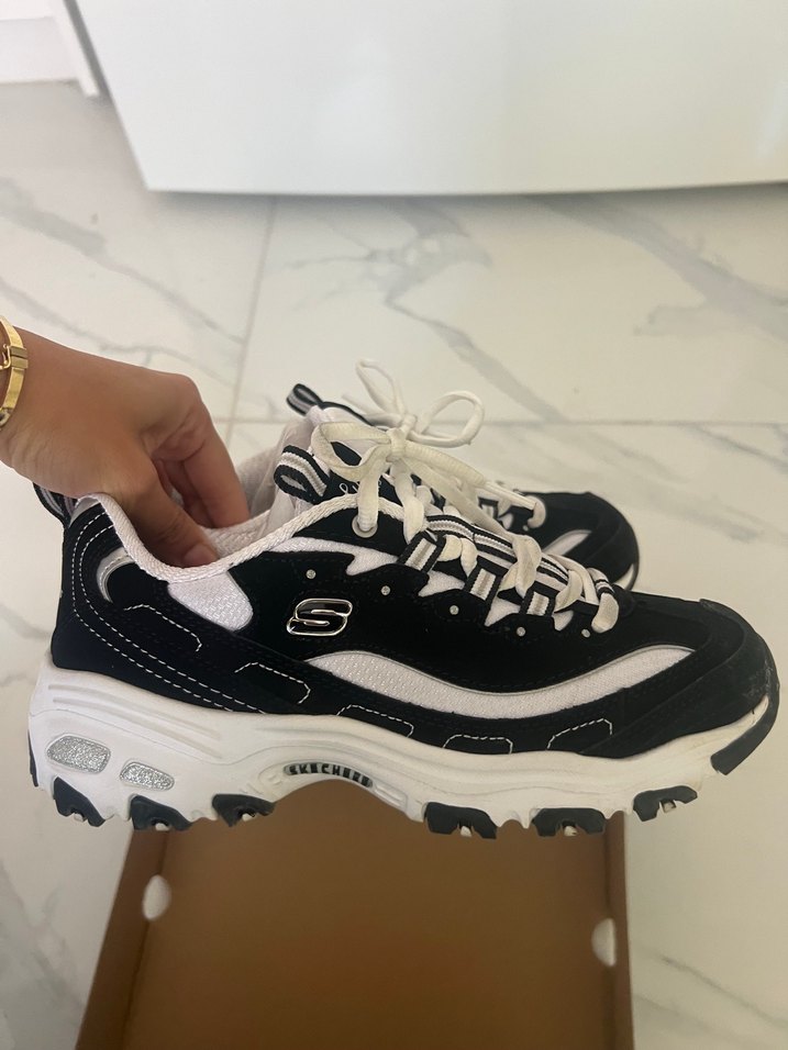 Skechers dlites serisi Siyah Kadın Spor Ayakkabı - Görsel 4