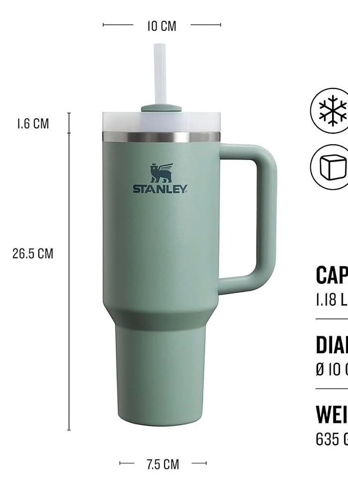 Stanley Quencher Pipetli Termos Bardak 1,18 lt - Görsel 3