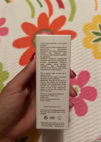  Beden QARA-TAU Organik %2,2 Retinal Serum