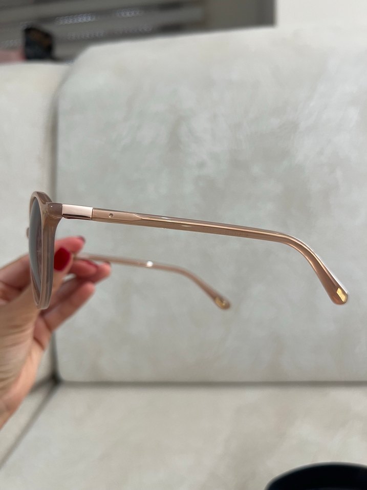 Unofficial- Bej Transparan Kadın Güneş Gözlüğü - Görsel 3