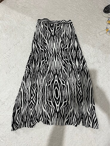 Zebra desen uzun etek