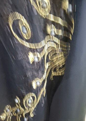 Nakışlı Mavi  Uzun Kollu Tunik - Görsel 2