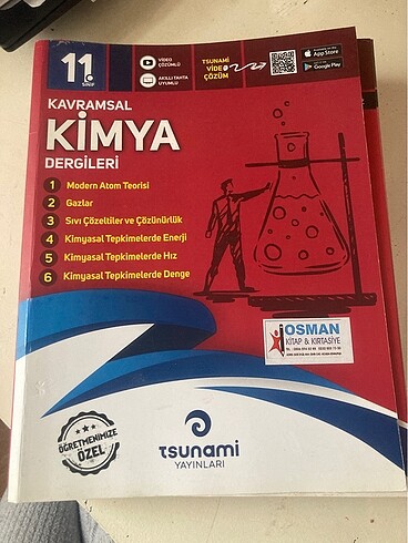 Tsunami yayınları 11.sınıf kimya dergisi hediye kutulu