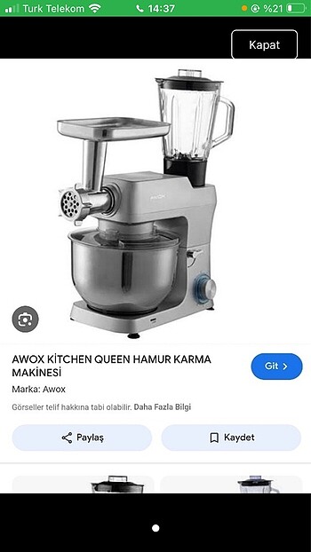 Hamur karma makinası