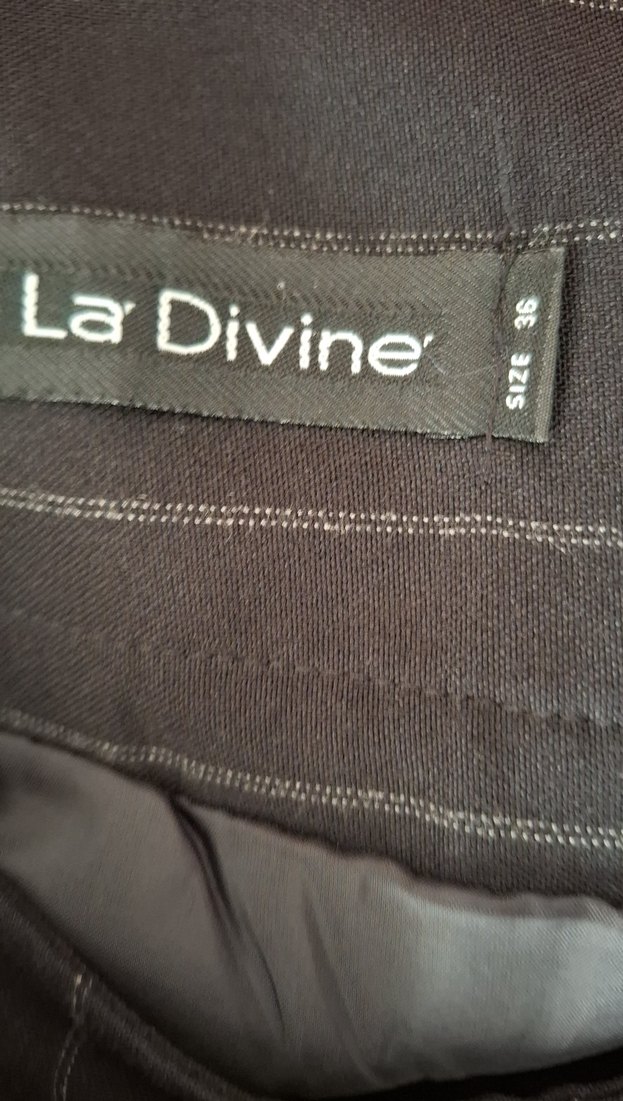 Piliseli Siyah Midi Hamile Etek - Görsel 3