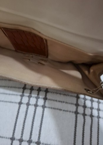Beden kahverengi Renk Kahverengi Deri Tokalı Kadın Portföy Çanta
