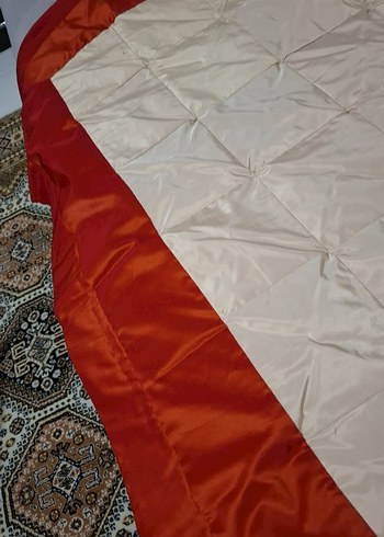 Kırmızı İşlemeli Parlak çok amaçlı petcvork örtü - Görsel 4