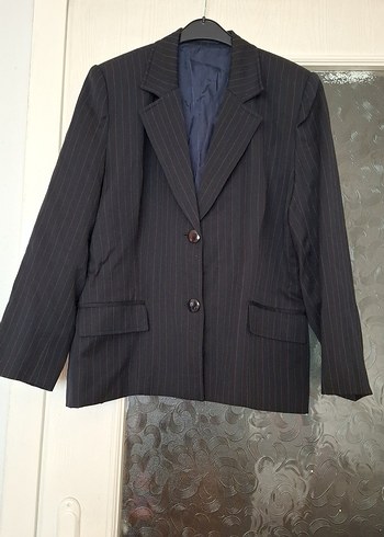 Siyah Kadın Ofis Takımı, Regular Fit, Düğmeli - Görsel 6