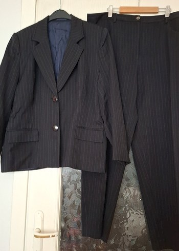 Siyah Kadın Ofis Takımı, Regular Fit, Düğmeli - Görsel 4