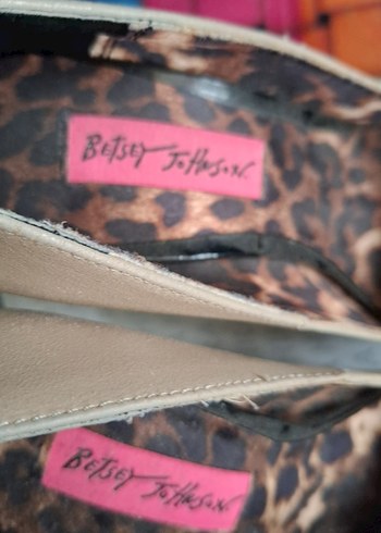 Leopar Desenli Bej Platform Topuklu Stiletto - Görsel 5