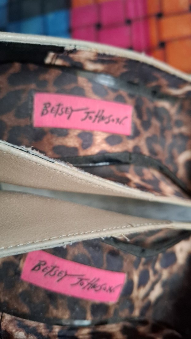 Leopar Desenli Bej Platform Topuklu Stiletto - Görsel 5