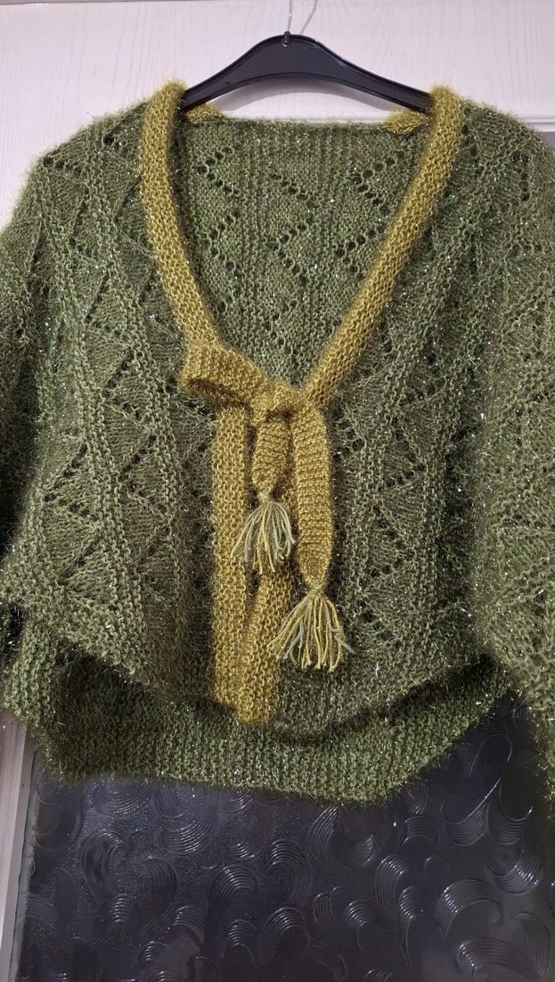 Kadın Hırka Örgü Bohem Rahat Model - Görsel 2