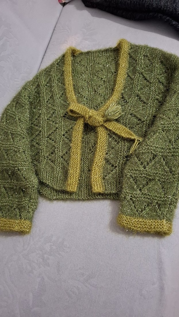 Kadın Hırka Örgü Bohem Rahat Model - Görsel 4