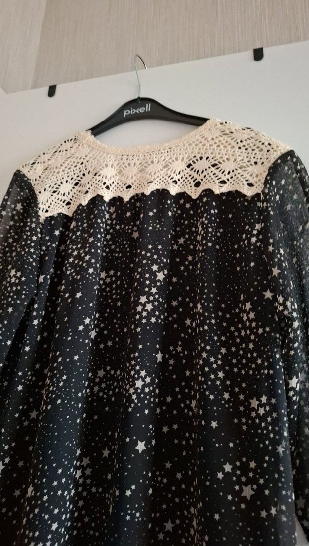 Dantel Detaylı Uzun Bohem Elbise - Görsel 5